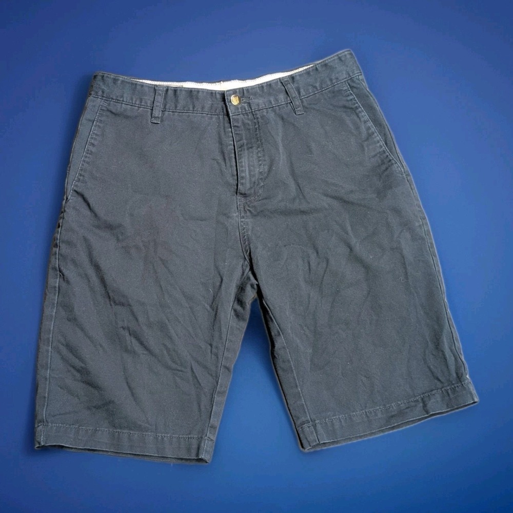Volcom Corpo Class Size 30 Chino Shorts Navy Blue‎ 10" Inseam